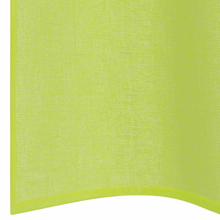 Perdele Voile cu Oelii 2 buc Verde măr 140x175 cm - WALTI WALTI