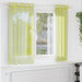Perdele Voile cu Oelii 2 buc Verde măr 140x175 cm - WALTI WALTI