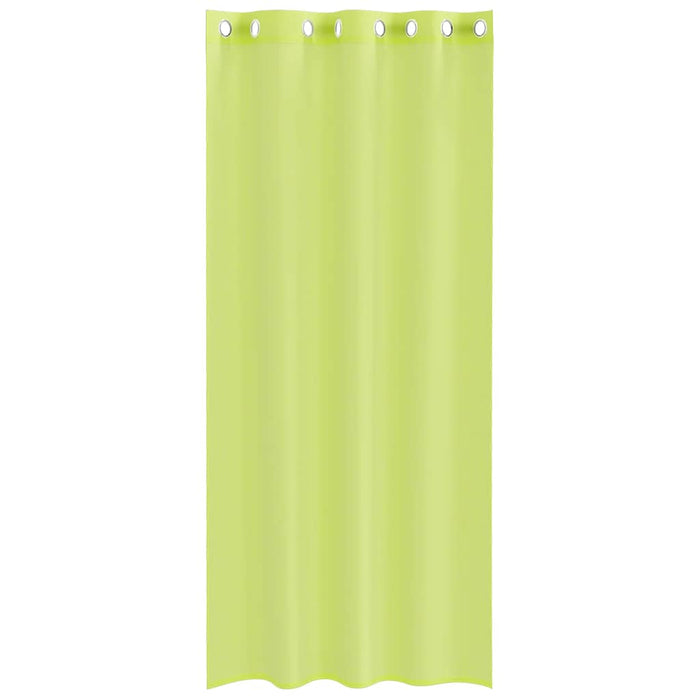 Perdele Voile cu Oelii 2 buc Verde măr 140x225 cm - WALTI WALTI