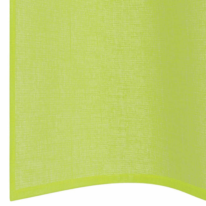 Perdele Voile cu Oelii 2 buc Verde măr 140x225 cm - WALTI WALTI