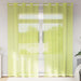Perdele Voile cu Oelii 2 buc Verde măr 140x225 cm - WALTI WALTI