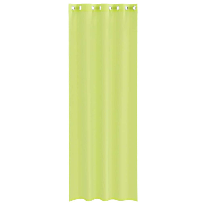 Perdele Voile cu Oelii 2 buc Verde măr 140x260 cm - WALTI WALTI