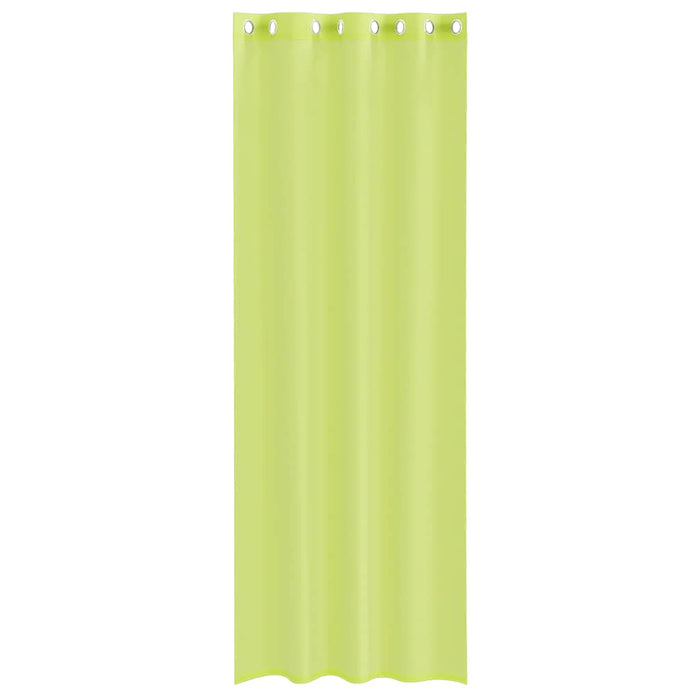 Perdele Voile cu Oeje 2 buc Verde măr 140x300 cm - WALTI WALTI
