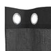 Perdele Voile cu Oeje 2 buc Negru 140x140 cm - WALTI WALTI