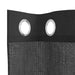 Perdele Voile cu Oeli 2 buc Negru 140x175 cm - WALTI WALTI