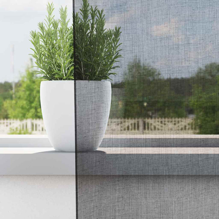 Perdele Voile cu Oeli 2 buc Negru 140x245 cm - WALTI WALTI