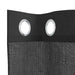 Perdele Voile cu Oeli 2 buc Negru 140x245 cm - WALTI WALTI
