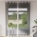Perdele Voile cu Oeli 2 buc Negru 140x300 cm - WALTI WALTI