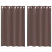 Perdele Voile cu Oelii 2 buc Maro 140x175 cm - WALTI WALTI