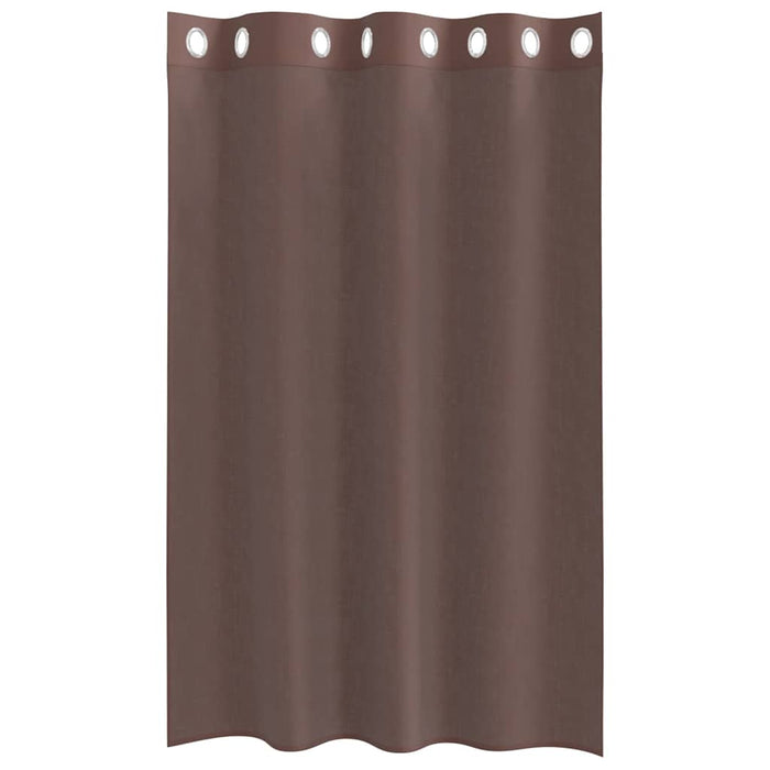 Perdele Voile cu Oelii 2 buc Maro 140x175 cm - WALTI WALTI