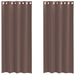 Perdele Voile cu Oeli 2 buc Maro 140x225 cm - WALTI WALTI