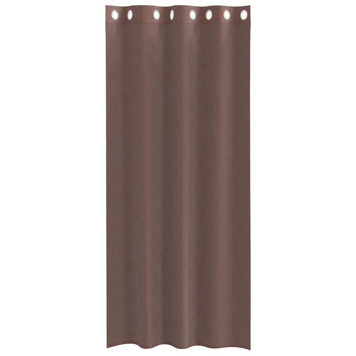 Perdele Voile cu Oeli 2 buc Maro 140x225 cm - WALTI WALTI