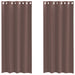 Perdele Voile cu Oelii 2 buc Maro 140x245 cm - WALTI WALTI