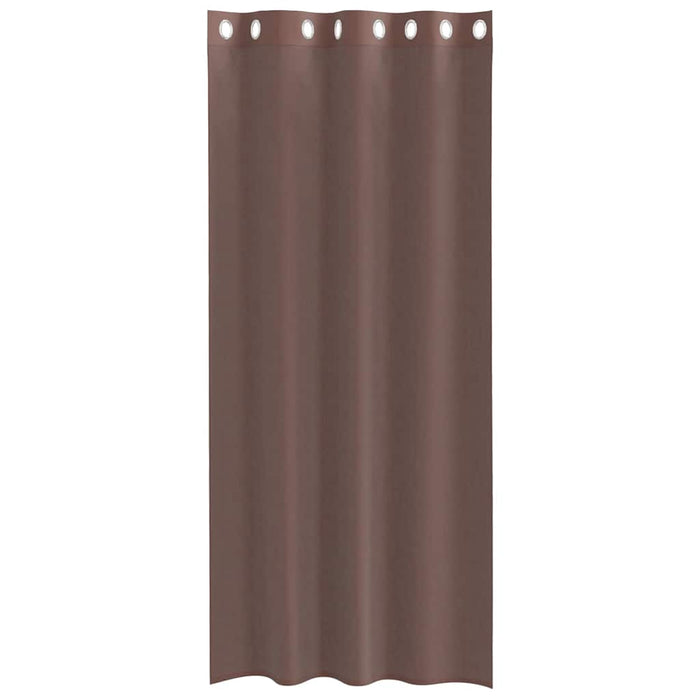 Perdele Voile cu Oelii 2 buc Maro 140x245 cm - WALTI WALTI