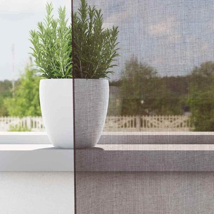 Perdele Voile cu Oelii 2 buc Maro 140x260 cm - WALTI WALTI