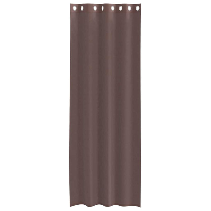 Perdele Voile cu Oelii 2 buc Maro 140x260 cm - WALTI WALTI
