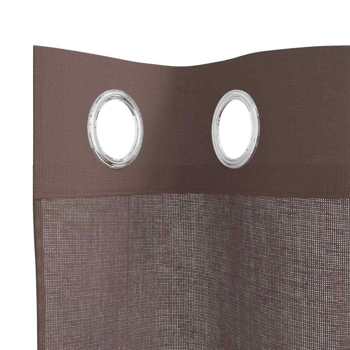 Perdele Voile cu Oelii 2 buc Maro 140x260 cm - WALTI WALTI