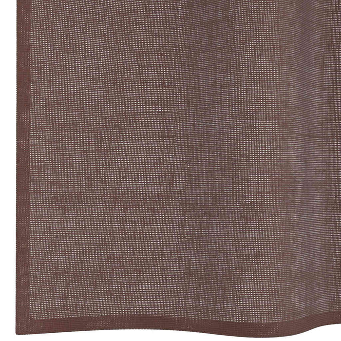 Perdele Voile cu Oelii 2 buc Maro 140x260 cm - WALTI WALTI