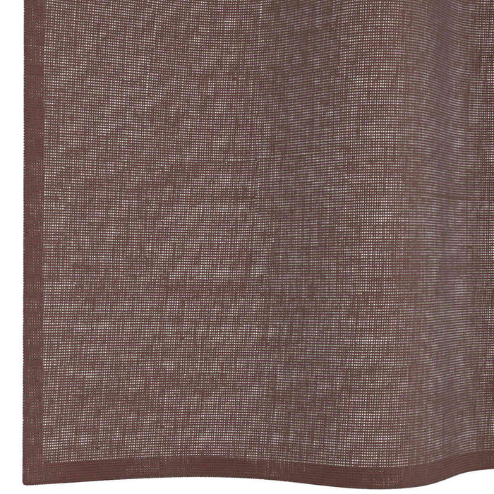 Perdele Voile cu Oelii 2 buc Maro 140x300 cm - WALTI WALTI