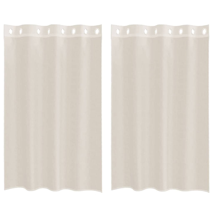 Perdele Voile cu Oelii 2 buc Crem 140x175 cm - WALTI WALTI