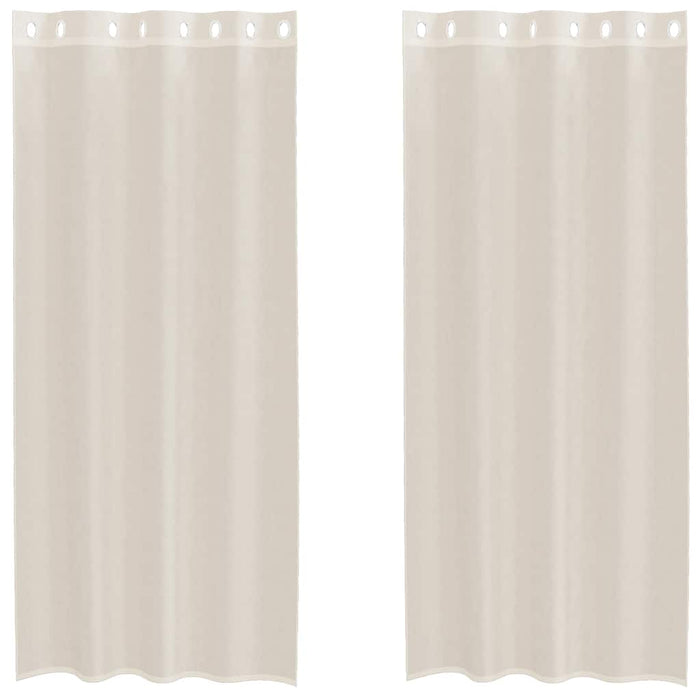 Perdele Voile cu Oelii 2 buc Crem 140x225 cm - WALTI WALTI