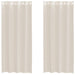 Perdele Voile cu Oelii 2 buc Crem 140x225 cm - WALTI WALTI