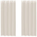 Perdele Voile cu Oeli 2 buc Crem 140x245 cm - WALTI WALTI