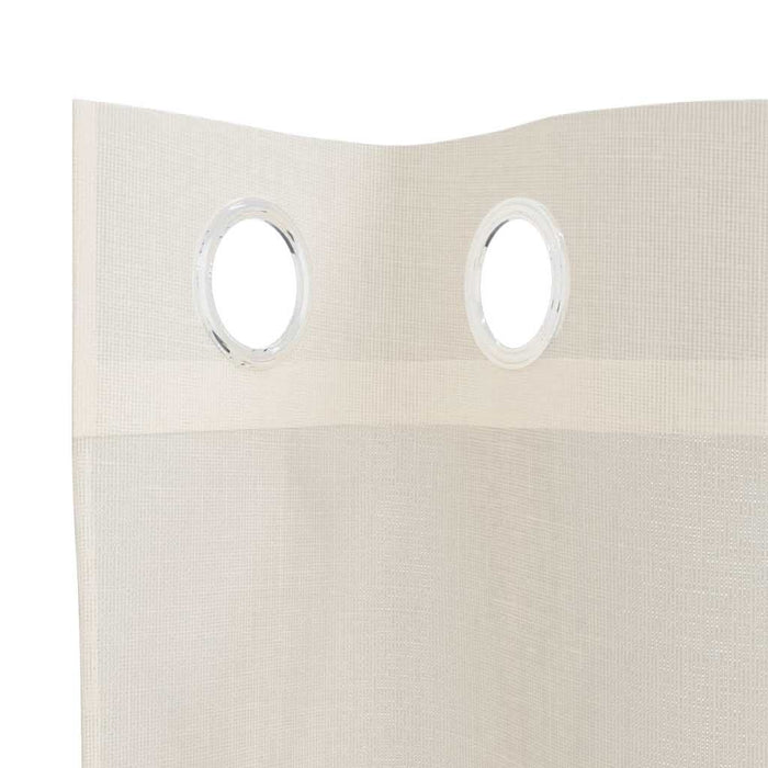 Perdele Voile cu Oeli 2 buc Crem 140x245 cm - WALTI WALTI