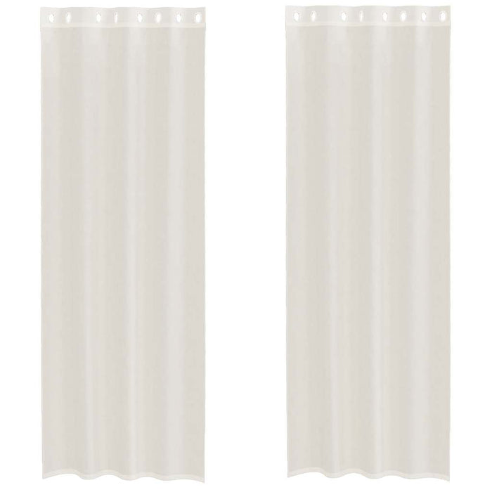 Perdele Voile cu Oelii 2 buc Crem 140x260 cm - WALTI WALTI