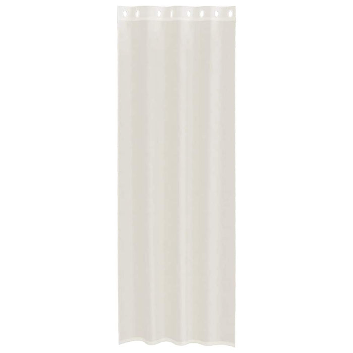 Perdele Voile cu Oelii 2 buc Crem 140x300 cm - WALTI WALTI