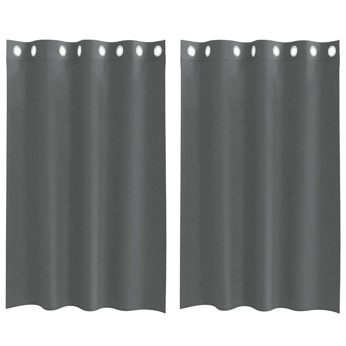 Perdele voal cu oeje 2 buc Gri închis 140x175 cm - WALTI WALTI