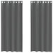 Perdele Voile cu Oelii 2 buc Gri închis 140x225 cm - WALTI WALTI
