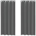 Perdele Voile cu Oelii 2 buc Gri Inchis 140x245 cm - WALTI WALTI