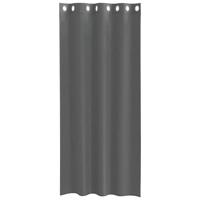 Perdele Voile cu Oelii 2 buc Gri Inchis 140x245 cm - WALTI WALTI