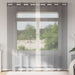 Perdele Voile cu Oelii 2 buc Gri Inchis 140x245 cm - WALTI WALTI