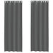 Perdele Voile cu Oelii 2 buc Gri Inchis 140x260 cm - WALTI WALTI