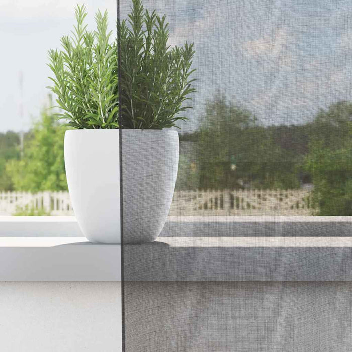 Perdele Voile cu Oelii 2 buc Gri Inchis 140x260 cm - WALTI WALTI