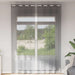 Perdele Voile cu Oelii 2 buc Gri Inchis 140x260 cm - WALTI WALTI