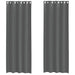 Perdele Voile cu Oelii 2 buc Gri Inchis 140x300 cm - WALTI WALTI