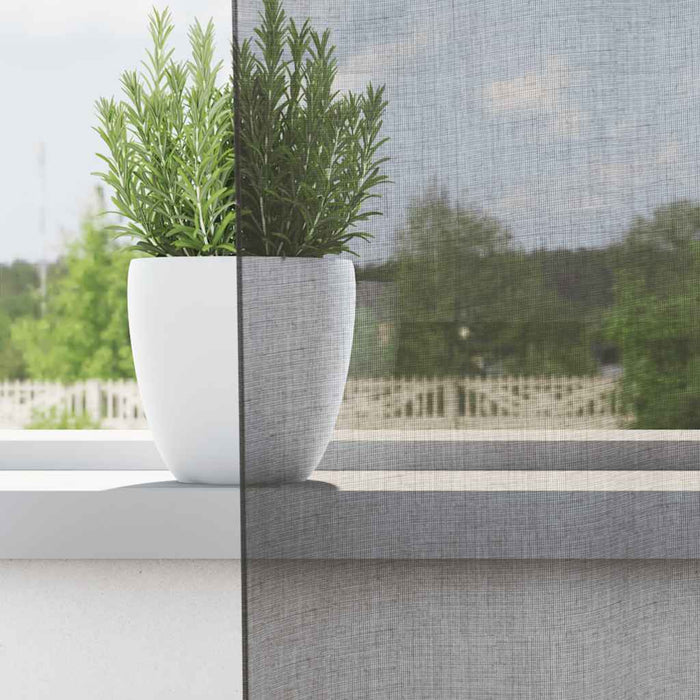 Perdele Voile cu Oelii 2 buc Gri Inchis 140x300 cm - WALTI WALTI
