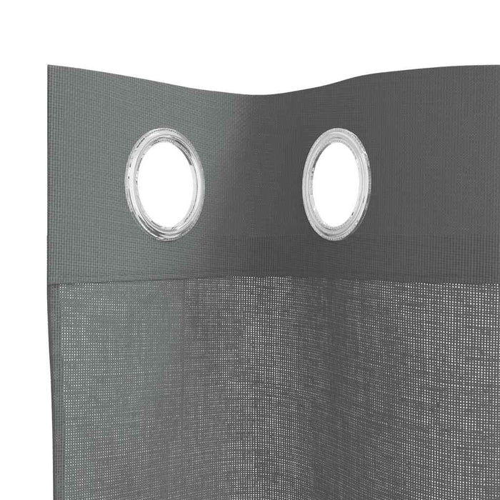 Perdele Voile cu Oelii 2 buc Gri Inchis 140x300 cm - WALTI WALTI