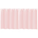 Perdele Voile cu Oelii 2 buc Roz deschis 140x140 cm - WALTI WALTI