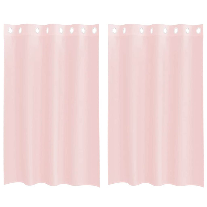 Perdele Voile cu Oelii 2 buc Roz deschis 140x175 cm - WALTI WALTI