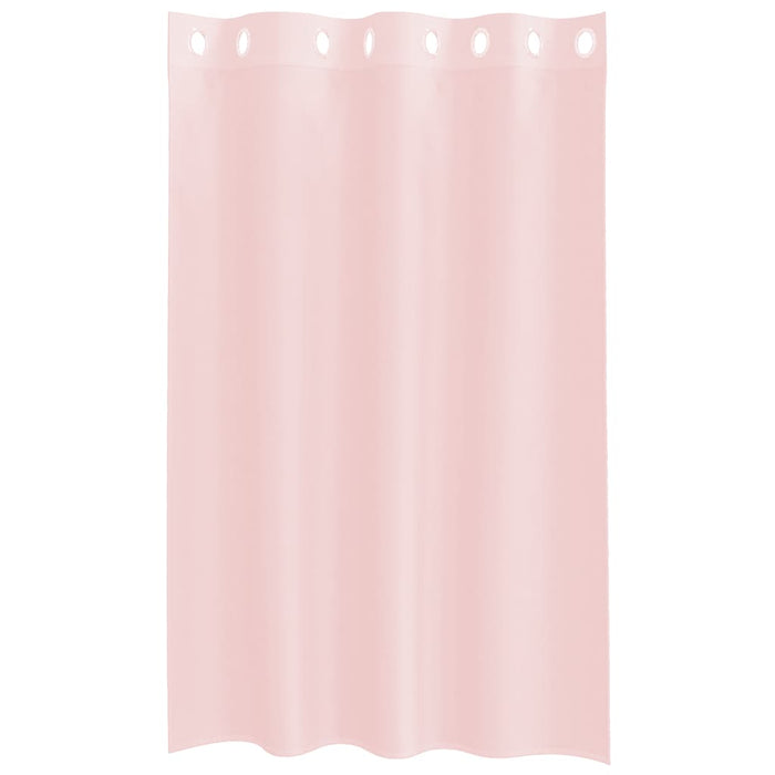 Perdele Voile cu Oelii 2 buc Roz deschis 140x175 cm - WALTI WALTI
