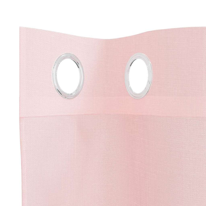 Perdele Voile cu Oelii 2 buc Roz deschis 140x225 cm - WALTI WALTI