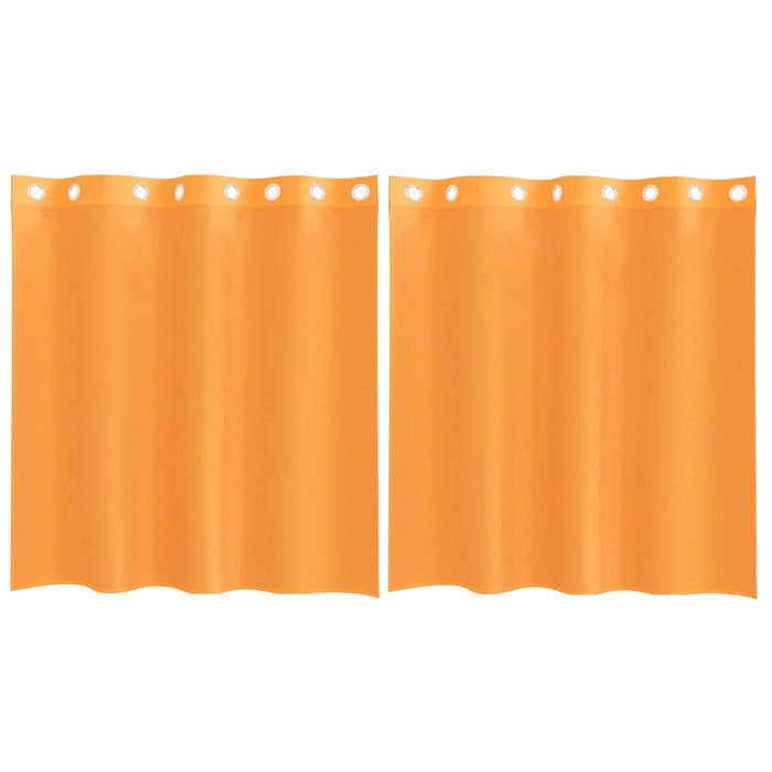 Perdele Voile cu Oeli 2 buc Portocaliu 140x140 cm - WALTI WALTI
