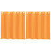 Perdele Voile cu Oeli 2 buc Portocaliu 140x140 cm - WALTI WALTI