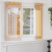 Perdele Voile cu Oeli 2 buc Portocaliu 140x140 cm - WALTI WALTI