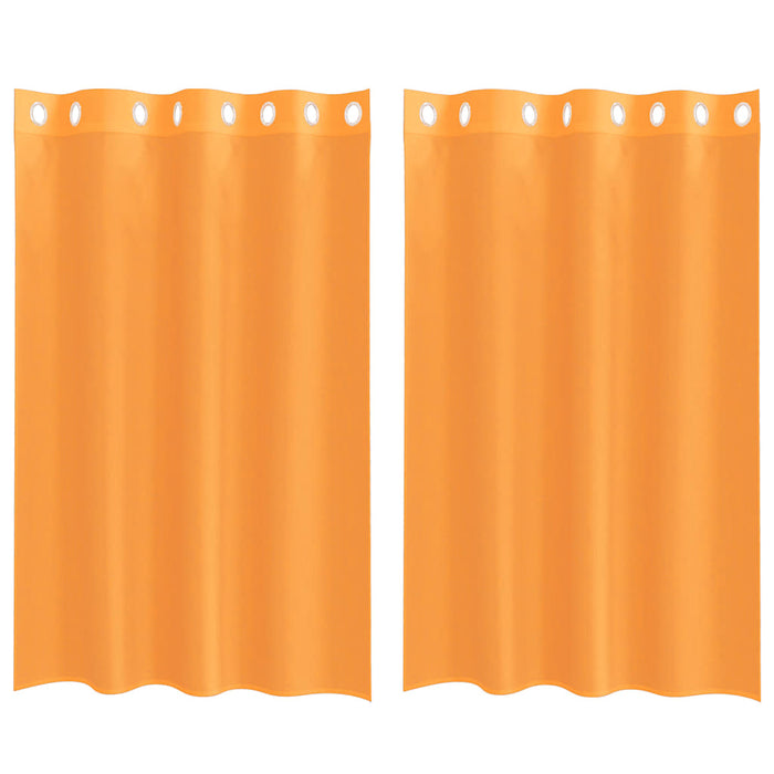 Perdele Voile cu Oelii 2 buc Portocaliu 140x175 cm - WALTI WALTI