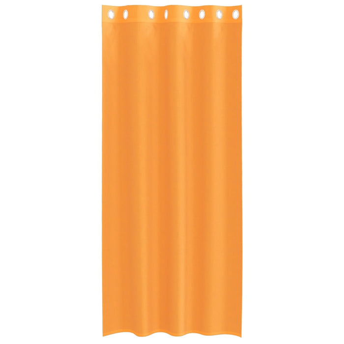 Perdele Voile cu Oelii 2 buc Portocaliu 140x245 cm - WALTI WALTI